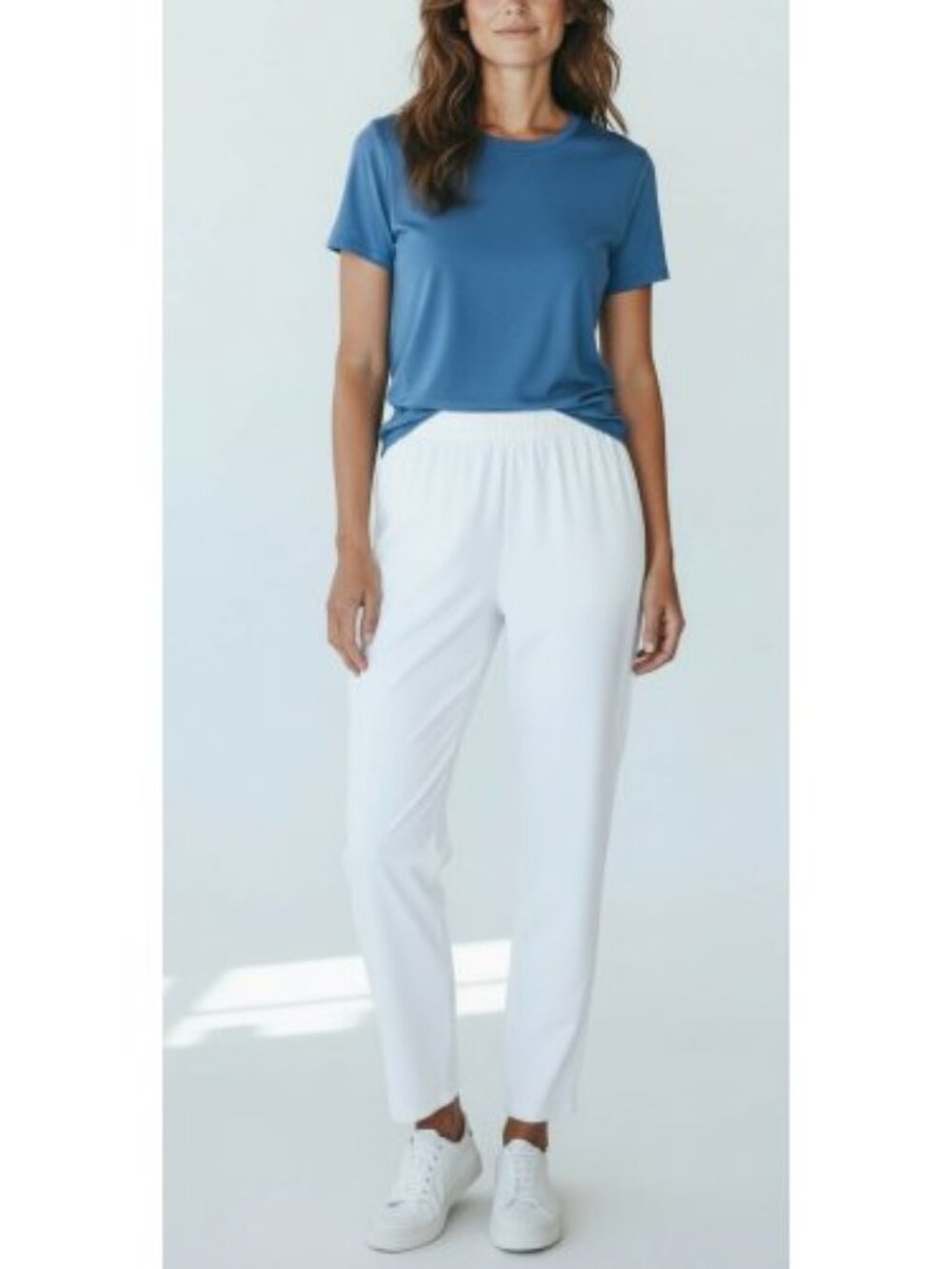 Levi’s BEND OVER White Elastic Waist Dress Slacks Ladies Size 14 WP